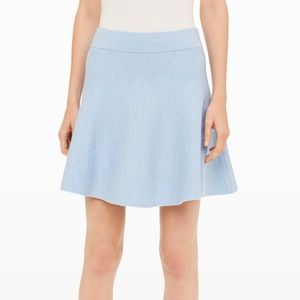 Club Monaco Blue Wool Flared Skirt
